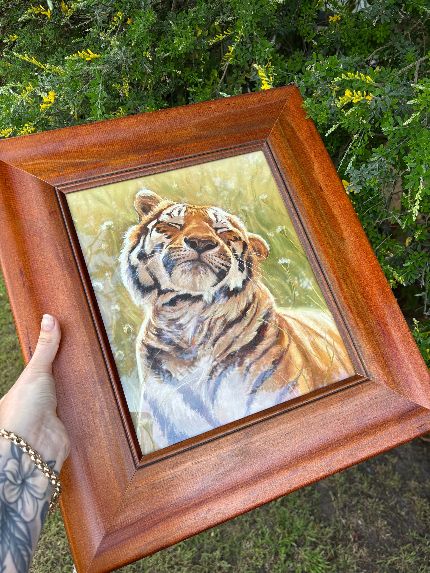 'Spring Tigress' | Oil on Panel | 25x30cm | Framed