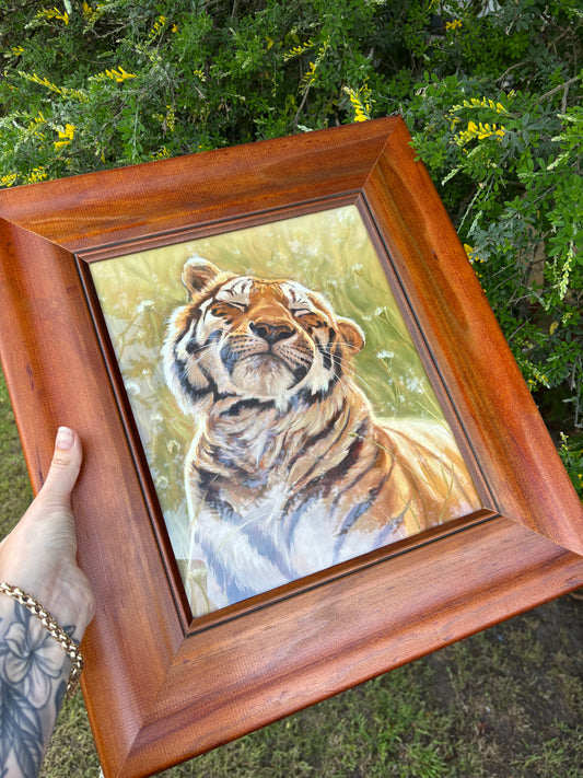 'Spring Tigress' | Oil on Panel | 25x30cm | Framed