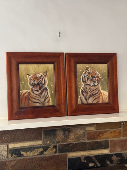 'Spring Tigress' | Oil on Panel | 25x30cm | Framed